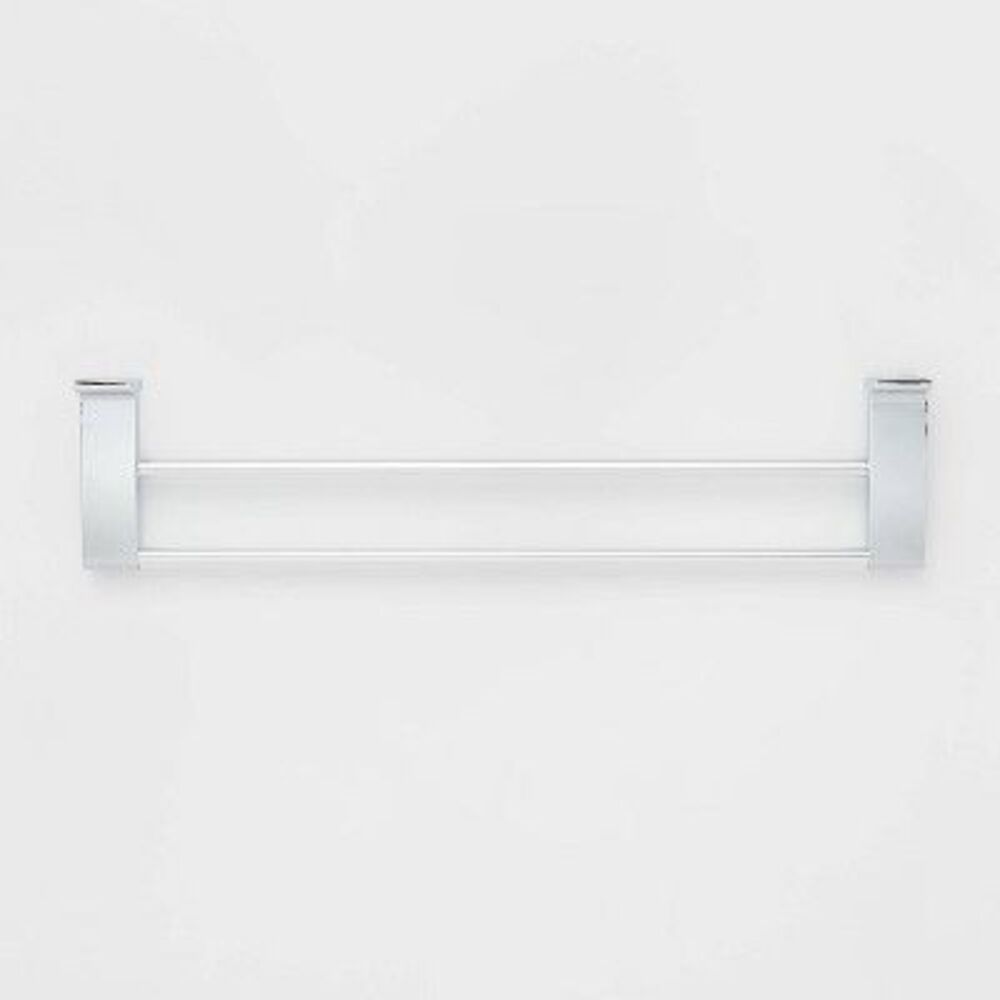 Threshold 24-Inch Chrome Double Towel Bar Wall Mounted SnapGrip Installation